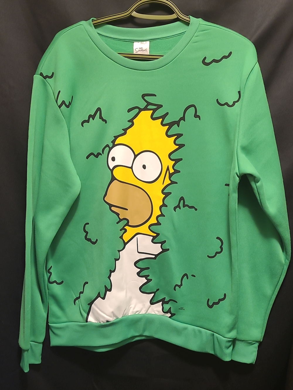 Unbranded Men’s Green Homer Simpson Graphic Sweatshirt